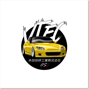 JDM S2000 Yellow Black Sun Edition Posters and Art